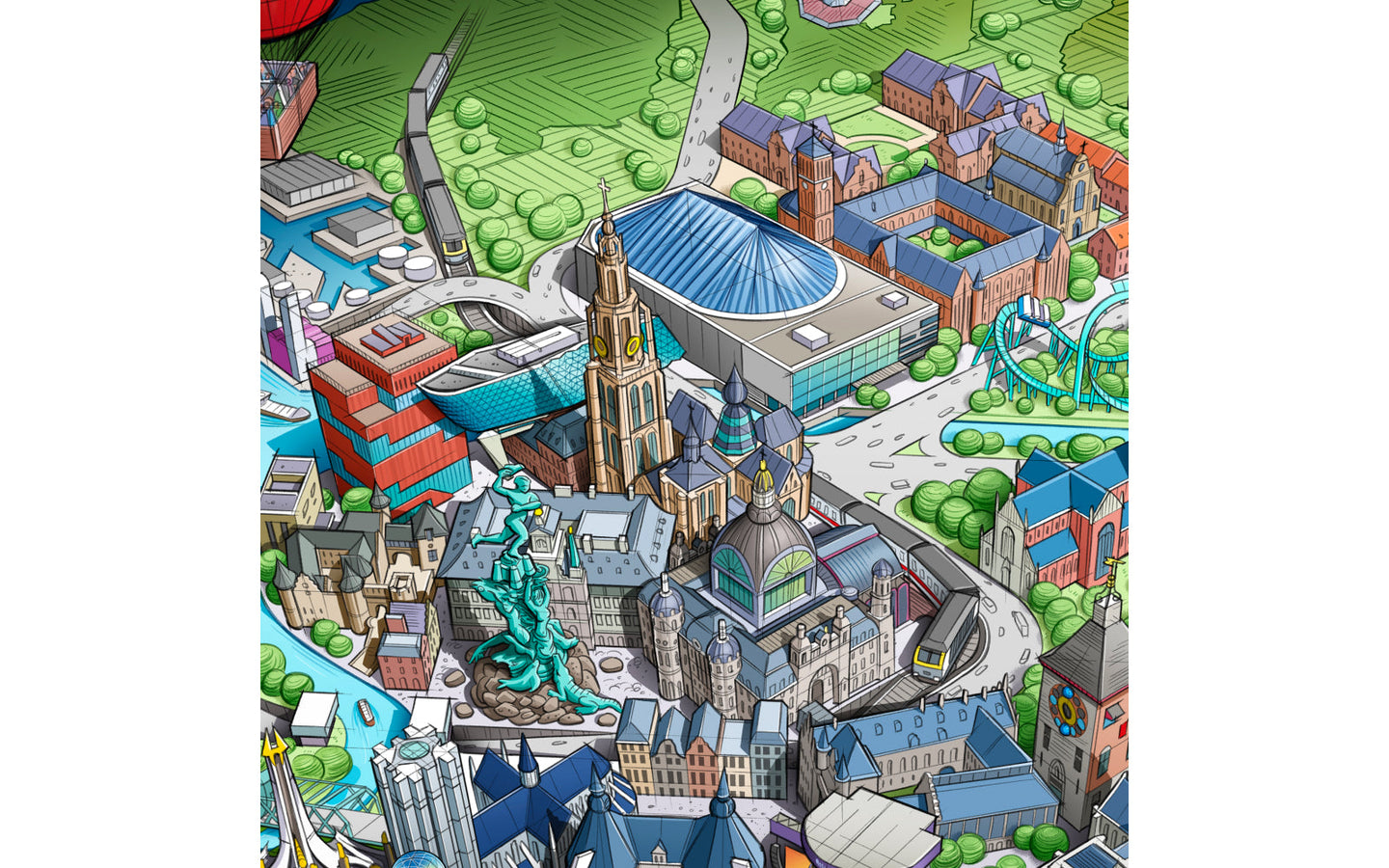 Puzzel Belgie in Vogelvlucht - afbeelding 6