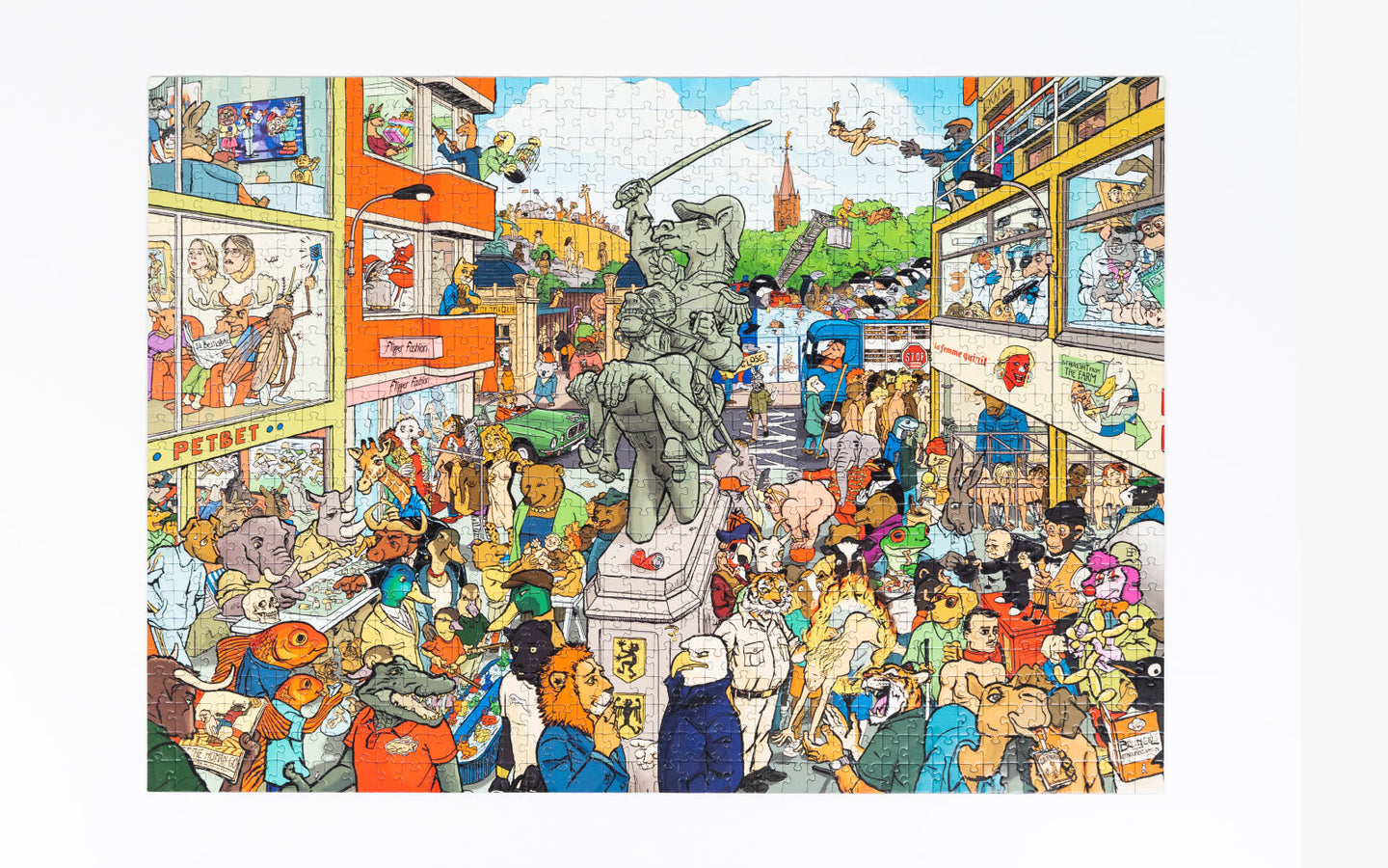 Puzzle in a bag - Animals vs Humans puzzel - afbeelding 1